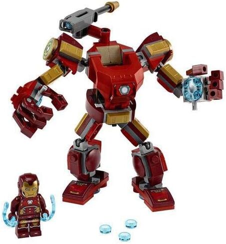 LEGO Marvel Avengers Iron Man Mech 76140 Kids’ Superhero Mech Figure, Building Toy with Iron Man Mech and Minifigure (148 Pieces) in Saudi Arabia