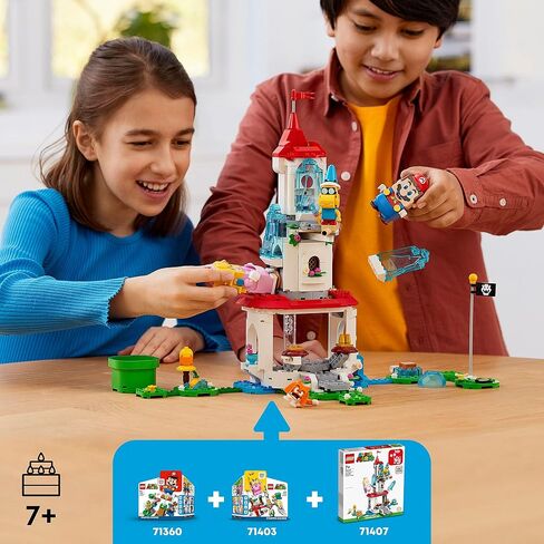 LEGO Super Mario Cat Peach Suit and Frozen Tower Expansion Set 71407 Building Toy Set for Kids, Boys, and Girls Ages 7+ (494 Pieces) in Saudi Arabia