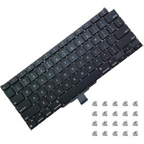 New US Keyboard with Flex Cable and Screw Kit EMC 3598 Replacement for MacBook Air 13" Retina Display A2337 Late 2020
