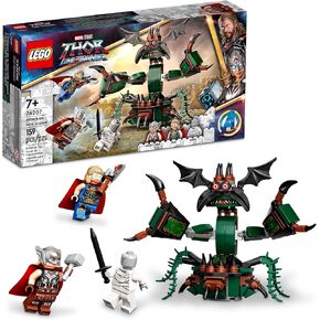LEGO Marvel Attack on New Asgard 76207 Building Kit; Thor Construction Toy with 2 Minifigures for Kids Aged 7+ (159 Pieces) in Kuwait