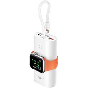 Portable Charger for Apple Watch, 10000mAh Power Bank 20W PD Fast Charging Battery Pack for iPhone, Compatible with Apple Watch Series Ultra/8/7/6/Se/5/4/3/2/1/iPhone14/14 Pro Max/13/12 - Black