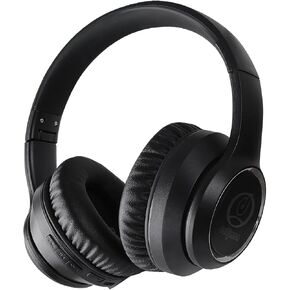 Hybrid Active Noise Cancelling Headphones Wireless Over Ear Bluetooth Headphones, 60H Playtime, 40MM Big Spearker HiFi Stereo Sound Deep Bass Foldable Lightweight Headset for PC Cellphone(Black)