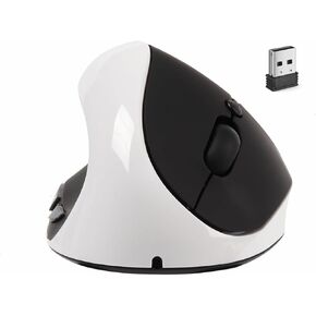 Left Handed Ergonomic Vertical Mouse Small Middle Hands Wireless Mouse Ergo High Precision Carpal Tunnel Optical Lightweight Travel Cordless Mice for Laptop PC Computer Mac Office Women Men Gift