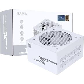 SAMA 850W مصدر طاقة الكمبيوتر وحدات كاملة EPS 12V/ATX 12V 80PLUS Gold معتمد نشط PFC ATX مزود طاقة منخفض الضوضاء FDB Fan PCIe 5.0 متوافق مع المكثفات اليابانية المقدرة بـ 105 درجة مئوية in Kuwait