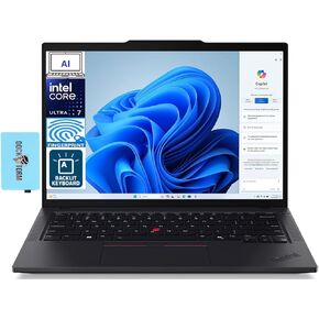 Lenovo ThinkPad T14 Gen 5 AI PC Laptop 14.0" IPS WUXGA Display (Intel Core Ultra 7 155U, 32GB DDR5, 1TB SSD, AI Copilot, Backlit KB, Fingerprint, 2 Thunderbolt 4, Win11P) w/DKZ USB Port Expander