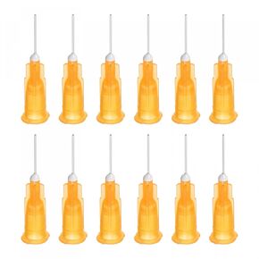 uxcell Industrial Blunt Tip Dispensing Needle with Luer Lock for Liquid Glue Gun, 27G 1/2", 20 Pcs (Gray)