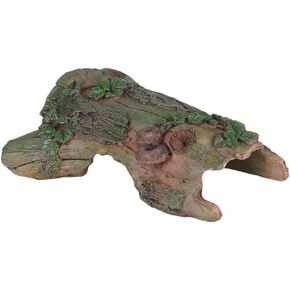 Reptile Bark Bends Terrarium Decor – Hideout Caves for Amphibians. Ideal for Lizards, Snakes, Geckos, Frogs, Spiders, Scorpions...