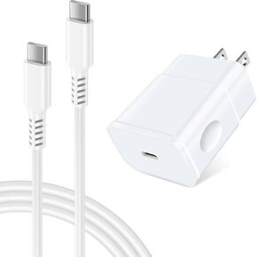 25W Samsung Super Fast Charger for Samsung Galaxy A16 5G A15 A14 5g A35 A55 A13 A53 A54 A55 A03s S24 FE Ultra S23 FE S22 S21 A12 A25 A04s, USB C Wall Charger Fast Charging Block with 6FT Type C Cable