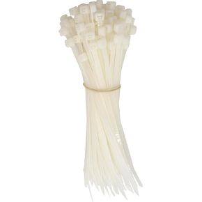 1007 100pk 11 Inch UV Resistant 50lbs Black Cable Zip Tie - Durable zip ties manufactured with UV resistant 6/6 nylon material, Strong blocky heads, Lots of zip ribs, Excellent for network gear