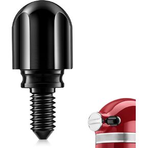 Attachment Knob Thumb Screw fit for KitchenAid Mixers, Upgraded 6061 Aluminum Long Screw Head Knob Replacement Parts, Replaces 9709194, 4162142, 240374 etc, Black