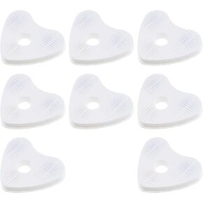 SING F LTD 8PCS Pet Water Fountain Filters Compatible with Flower Heart-Shaped Water Fountain Replacement Filters Cat Dog Water Dispenser Filters 145x118x17mm