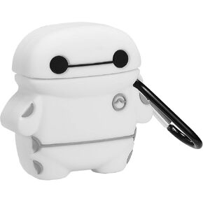 Lupct Cartoon Case for AirPod 2nd 1st Cover Cases Cute Funny Fashion Cool Design for Boys Teen Girls Men Girly Kids Fun Unique Character 3D Kawaii Pretty for AirPods 2 Air Pods 1 (Big White)