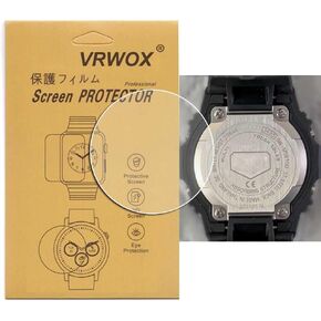 3-Pcs 【Back Cover Protector】 For GW-M5610-1ER GW-M5610 DW-5600 Watch TPU Back Cover Protector, Full Coverage Screen Protector Watch HD Clear Anti-Bubble