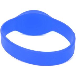 Cyrank 10PCS RFID Wristband, 125khz RFID Bracelet Ip68 Waterproof Silicone Bracelet Access Control Wristband for Hotel Swimming Pool Sauna Room Gym(Blue)