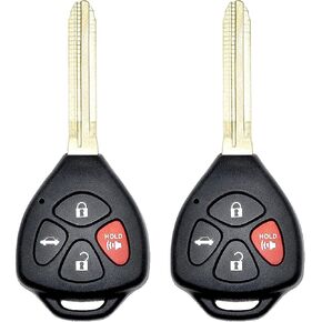Key Fob Replacement for 2007-2011 Toyota Camry Car Keyless Entry Remote Control, HYQ12BBY, 4 Buttons, 2Pcs