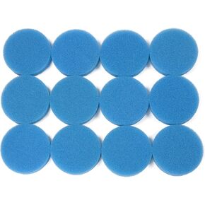 LTWHOME Blue Coarse Foam Media Filter Pads Suitable for Eheim Classic 2213/250 2616131(Pack of 12)