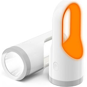 KLEAH Rechargeable U-Shape Spotlight Flashlight Portable Handheld Flashlights Lightweight Outdoor Searchlight Desk Light for Home Power Outrages, Walking, Hiking, Camping, Fishing, Emergency Light
