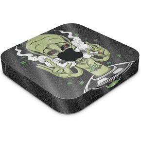 Glossy Glitter Skin Compatible with Apple Mac Mini M2 (2023) - Come in Peace - Premium 3M Vinyl Protective Decal Cover - Easy to Apply | Crafted in The USA by MightySkins