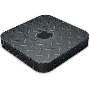 Skin Compatible with Apple Mac Mini M2 Pro (2023) - Black Diamond Plate - Premium 3M Vinyl Protective Wrap Decal Cover - Easy to Apply | Crafted in The USA by MightySkins