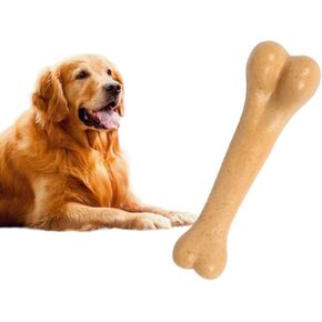 Dog Chew Bone Toy for Large, Medium and Small Dogs 7'' Long Durable Bone Toy for Aggressive Chewer [Chocolate Brown].