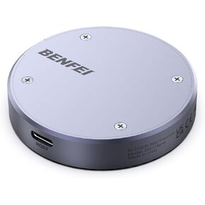 BENFEI 10Gbps Magnetic M.2 NVME SSD Enclosure Supports 10s Power Loss Protection, MagSafe for iPhone 15 Max ProRes, Aluminum Case
