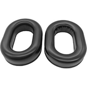 Renastar Gel Ear Seals Earmuff Cushion Cups Replacement Leather Ear Pads for David Clark H10 Series Headphone, ATH-50x, Rugged Radios, Faro, ASA Telex 25xt, Avcomm, Flightcom Aviation Headset (2Pack)