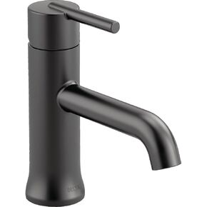 Delta Faucet Trinsic Single Hole Bathroom Faucet, Single Handle Bathroom Faucet Chrome, Bathroom Sink Faucet, Chrome 559LF-LPU