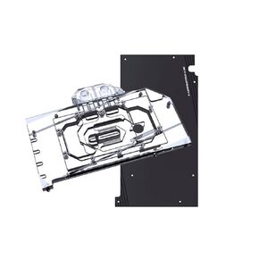 كتلة تبريد المياه GPU النحاسية وحدة معالجة الرسومات Waterblock كتلة تبريد المياه لـ ASUS TUF GeForce RTX4060Ti Gaming OC (5V ARGB RBW Aura Effect LED Lights GPU Block مع لوحة خلفية)