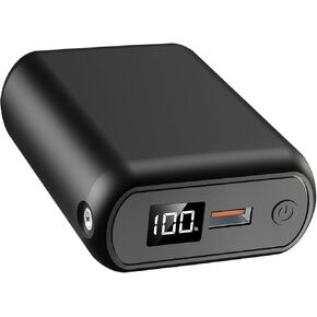 Rechargeable Battery Pack for Heated Vest, 20000mAh, DC 7.4V / USB 5V 3A