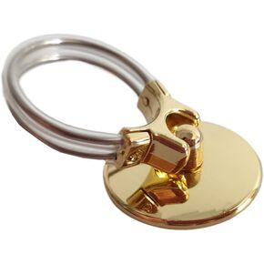 Cell Phone Ring Holder Cell Phone Stand for All Smartphone, Metal Finger Ring Grip with Finger Kickstand Car Vent Phone Mount Gift for Dad Boyfriend (Gold)