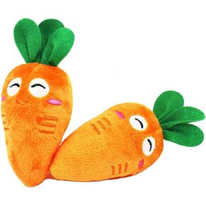 1Pc Orange Soft Puppy Pet Supplies Cute Carrot Plush Chew Squeaker Sound Squeaky Toys for Dog Cat Birthday Xmas Gifts Pet Supplies Puppy Toys