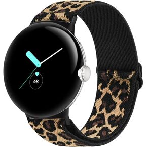 Tobfit Stretchy Band Compatible with Google Pixel Watch 2 Band/Google Pixel Watch Band for Women Men, Solo Loop Straps Elastic Braided Wristbands Replacement for Google Pixel Watch Bands