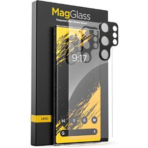 magglass Matte Screen Protector for Samsung Galaxy S24 Ultra, Anti Glare Tempered Glass Guard (Easy Applicator Included)