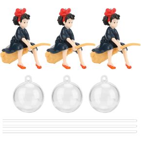 Pssopp 3Pcs Cute Little Witch Floating Fish Decoration Funny Device Fish Ornament Aquarium Decoration Floating Device