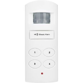 Loud 135db Keypad Motion Sensor Alarm Siren for Garage, Shed. Portable Cordless Battery Operated Travel PIR Motion Detector Alert. Indoor USB DC Powered Infrared Home Security System for Door, Window