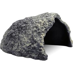 Oversize Resin Rock hides and Caves are Perfect for Oversized Reptiles, Creating a Natural Habitat in Reptile Aquariums. Ideal for Bearded Dragons, Snakes, Tortoises, and Other Terrarium Reptiles