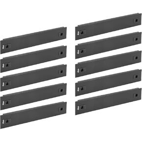 لوحة فارغة 2U، لوحة فارغة على حامل صلب، لوحة تثبيت على حامل لحاوية/خزانة حامل شبكة خادم 19 بوصة، تركيب بدون أدوات، أسود (10 عبوات) in Kuwait