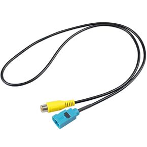 Radio Backup Camera RCA Adapter Compatible with Mercedes Benz Volvo, Fakra Z to Female Car Stereo RCA Plug,Factory OEM Radio Rear View Reverse Camera RCA Wiring Harness
