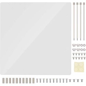 Acrylic Frame for M-ATX Motherboard Open Frame Transparent Acrylic Overlock Computer Case DIY Base Stand for M-ATX Motherboard Convenient for Testing, Overclocking or Gaming