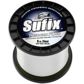Sufix Tritanium Plus 1-Pound Spool Size Fishing Line (Clear, 12-Pound)