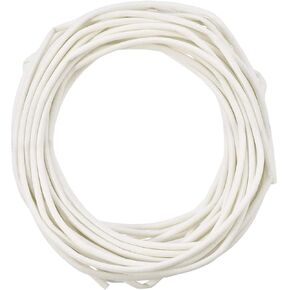 Rebower Silicone Fiberglass Sleeve Insulated Cable Protection Tube [for High-Temperature Applications] - 33Ft-2mm / White