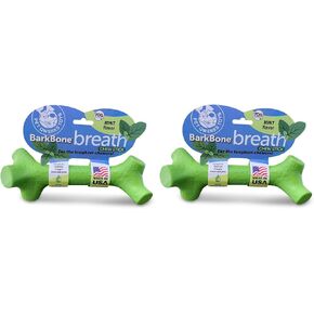 Pet Qwerks 2 Pack of Barkbone Breath Chew Stick Dog Toys, Large, for Aggressive Chewers, Made in USA