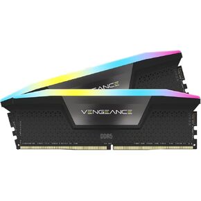 CORSAIR Vengeance RGB DDR5 RAM 64GB (2x32GB) 6000MHz CL30 Intel XMP iCUE Compatible Computer Memory - White (CMH64GX5M2B6000C30W)