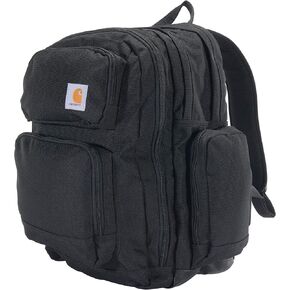 Carhartt 35L Backpack, Durable Pack with Laptop Sleeve and Duravax Abrasion Resistant Base, Everyday Triple Compartment (Black), One Size