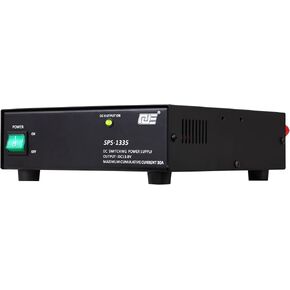 Compact Bench Ham Radio Power Supply 30Amp AC-to-DC 13.8 Volts Fixed Output SPS-1335 Support Auto Battery Power Supply for Power Cut Power Failure