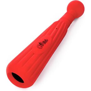 CHIWAVA 9.1″ Rubber Stick Dog Toy with Treat Dispenser Fetch Toys for Medium Large Dogs Color Red