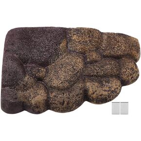 ViaGasaFamido Turtle Basking , 1 Pcs Resin Turtle Magnetic Basking Floating Island for Semi Aquatic Animals(S)