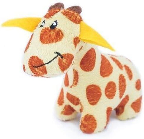 ZippyPaws - Zoo Friends Burrow, Interactive Squeaky Hide and Seek Plush Dog Toy - Giraffe Miniz, 3 Pack in Saudi Arabia
