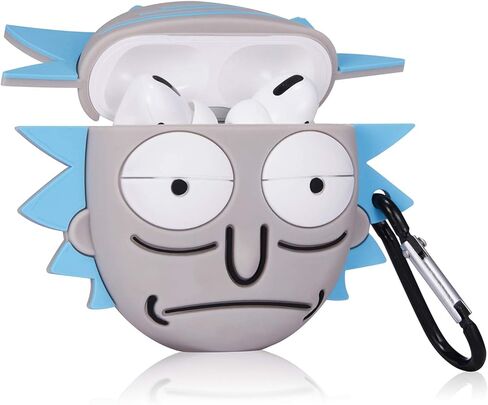 حافظة كارتون Lupct لجهاز AirPod Pro 2019/Pro 2 Gen 2022، حافظات تغطية لطيفة ومضحكة ورائعة للأولاد والبنات المراهقات والأطفال البنات وشخصية فريدة ثلاثية الأبعاد عصرية Kawaii جميلة لـ AirPods Air Pods Pro (Ruike) in Kuwait