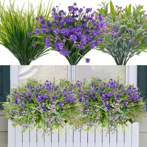 64Pcs Fall Flowers Outdoor Faux Fall Flowers Plants UV Resistant Autumn Artificial Plastic Flowers Greenery Fall Decoration for Outside Home Porch Patio Thanksgiving Decoration in Saudi Arabia